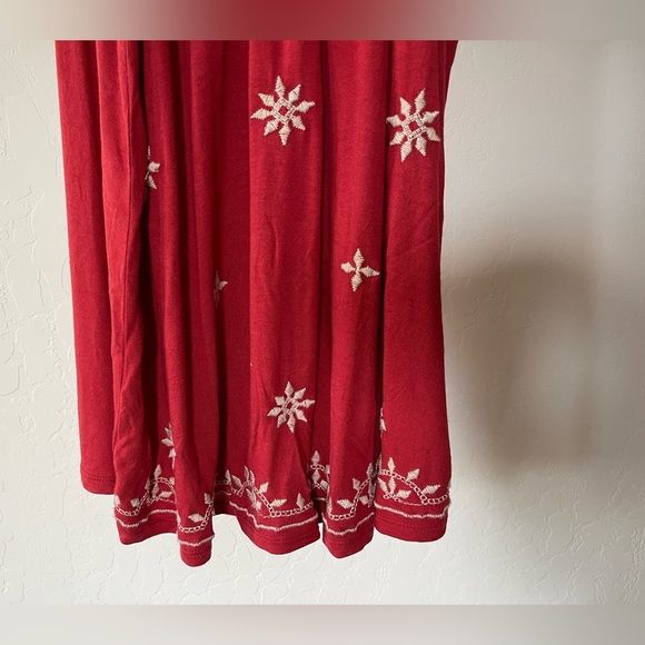 Loft| Burnt Orange Floral Embroidered Sleeveless Blouse, Very Boho•••XS - Picture 3 of 10